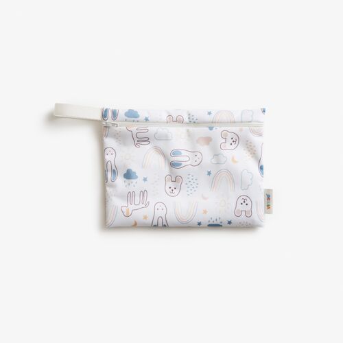 Wet Bag Small, White Teddy