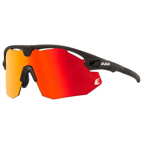 Running and Cycling Sunglasses Giant EASSUN, CAT 2 Solar and Red Fire Lens, Anti-slip, Black Frame