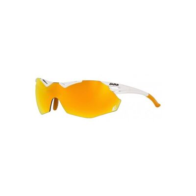 Avalon EASSUN Running Sunglasses, CAT 3 Solar and Red Fire Lens, Adjustable, White Frame