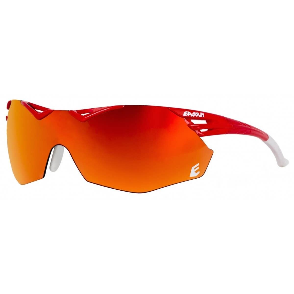 Avalon EASSUN Running-Sonnenbrille, CAT 3 Solar und Red Fire-Linse, verstellbar, roter Rahmen