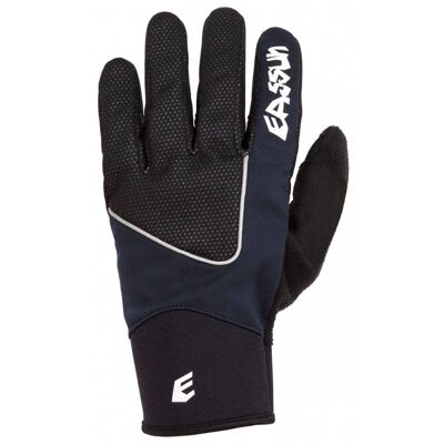 Frozen Polar EASSUN Long Cycling Gloves, Windstopper, Black and Blue