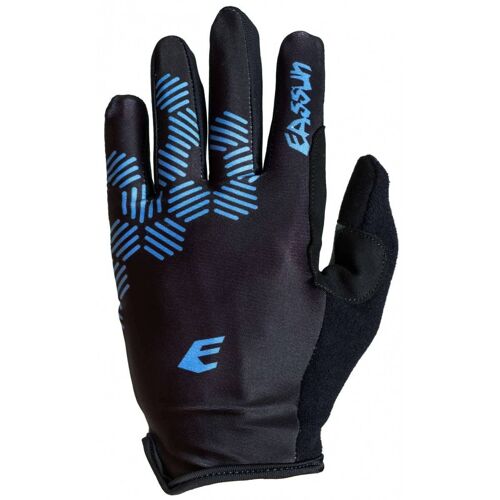 Trail EASSUN Long Cycling Gloves, Breathable, Black and Blue