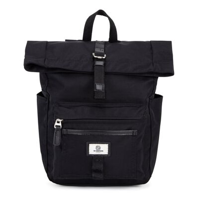 Canary Wharf Mini Backpack - Black with Black