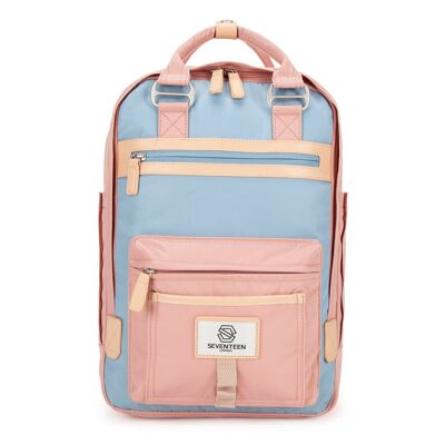 Wimbledon Backpack - Pink with Light Blue