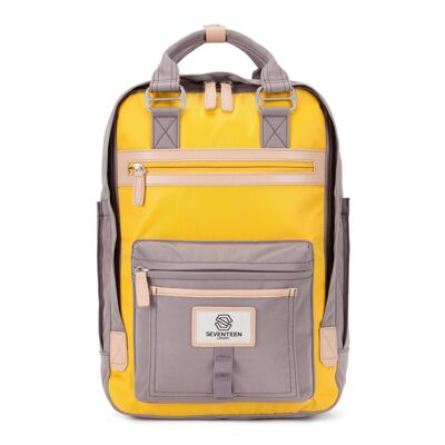 Wimbledon Backpack - Grey with Yellow