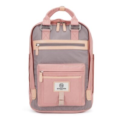Wimbledon Backpack - Pink with Grey