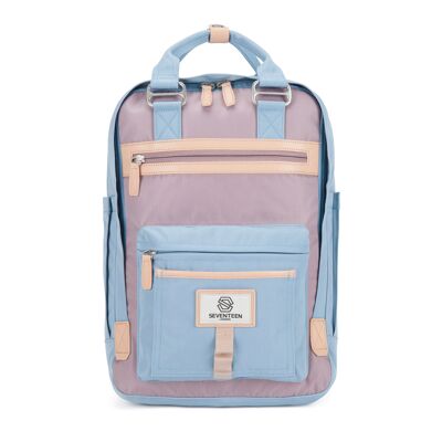 Wimbledon Backpack - Light Blue with Lilac