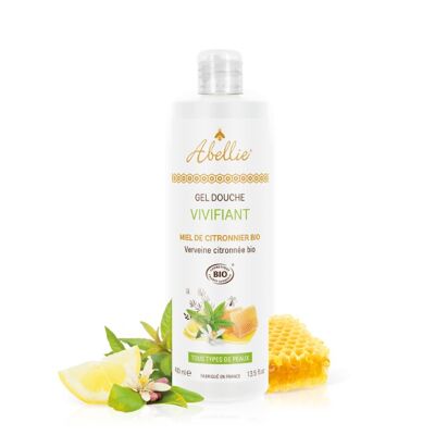 Organic invigorating shower gel 400ml
