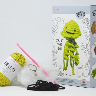 Kit Crochet Porte-clés Méduses - Vert