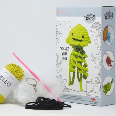 Kit Crochet Porte-clés Méduses - Vert