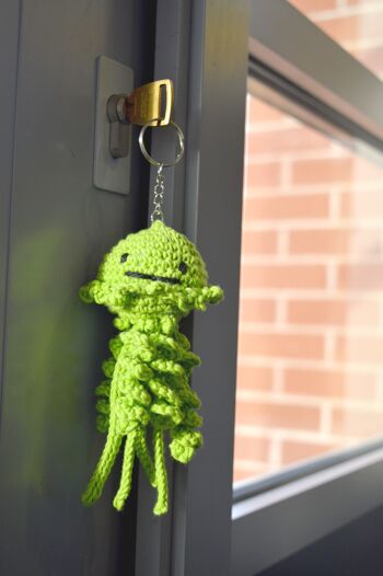 Kit Crochet Porte-clés Méduses - Vert 4