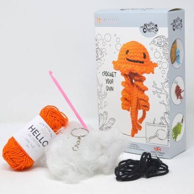 Kit Crochet Porte-clés Méduses - Orange