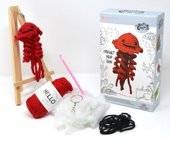 Kit Crochet Porte-clés Méduse - Rouge 2