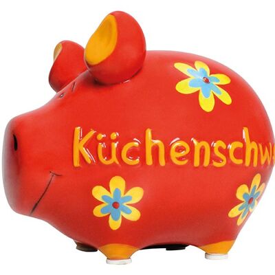 Spardose KCG Kleinschwein, Küchenschwein, aus Keramik, Art. 101372 (B/H/T) 12,5x9x9cm