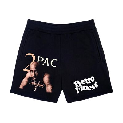 Tupac ~ Vintage schwarze Shorts