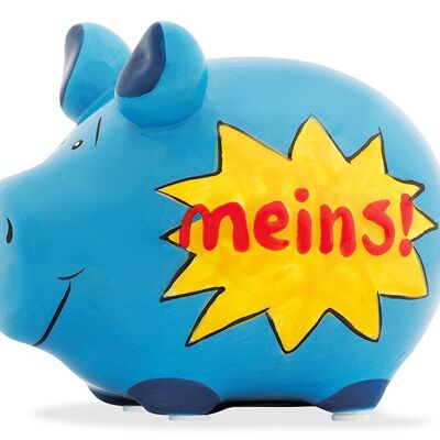 Spardose KCG Kleinschwein, Meins!, aus Keramik, Art. 101137 (B/H/T) 12,5x9x9cm