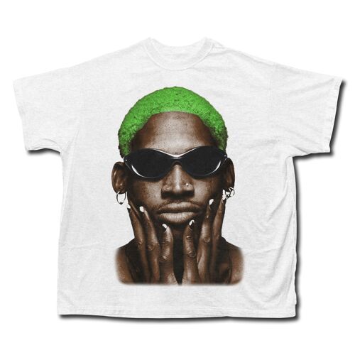 Dennis Rodman Fluo T-Shirt - White