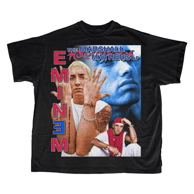 T-Shirt Eminem / Double Imprimé - Noir
