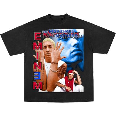 Eminem T-Shirt / Doppelt bedruckt – luxuriöses übergroßes T-Shirt