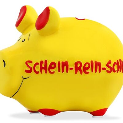 Spardose KCG Kleinschwein, Schein-Rein-Schwein, aus Keramik, Art. 100484 (B/H/T) 12,5x9x9cm