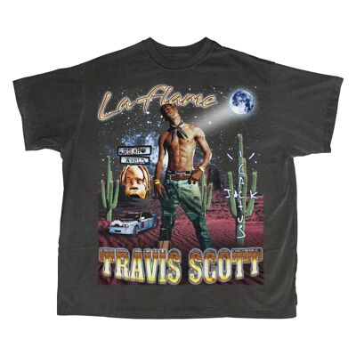 Travis Scott T-Shirt - Vintage Schwarz