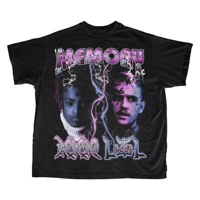 XXXTentacion & Lil Peep Memorial T-Shirt - Schwarz