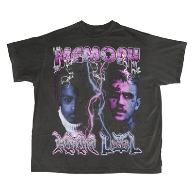 XXXTentacion & Lil Peep Memorial T-Shirt - Vintage Black