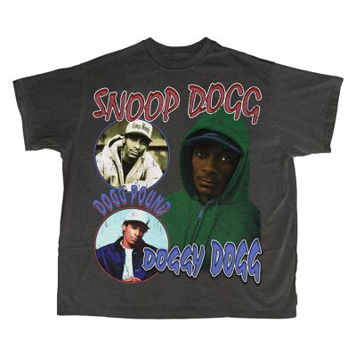 Camiseta Snoop Dogg - Negro Vintage