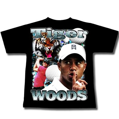 Camiseta Tiger Woods - Negro estándar
