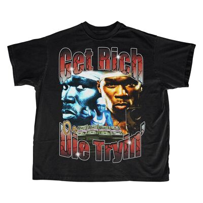 Camiseta 50 Cent - Negro