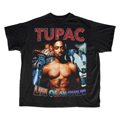 T-shirt Tupac - Noir