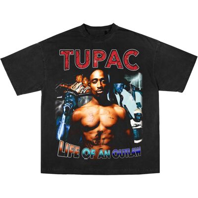 Camiseta Tupac - Camiseta extragrande de lujo