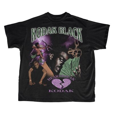 Kodak Schwarzes T-Shirt - Schwarz