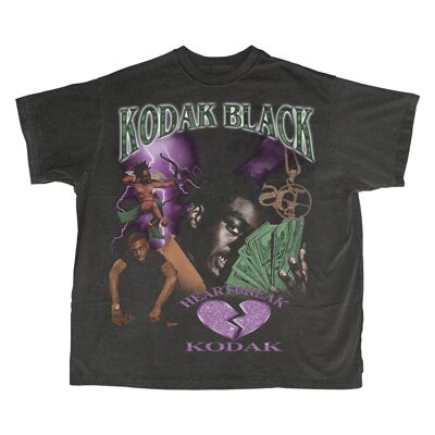 Kodak schwarzes T-Shirt - Vintage-Schwarz