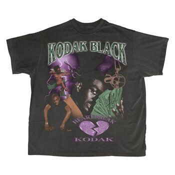 T-Shirt Kodak Noir - Noir Vintage