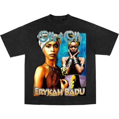 Erykah Badu T-Shirt - Luxus übergroßes T-Shirt
