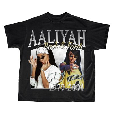 Camiseta Aaliyah - Negro estándar