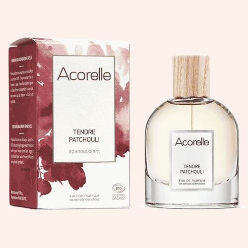 ACORELLE Eau de Parfum Tender Patchouli Certified ORGANIC - Fulfilling