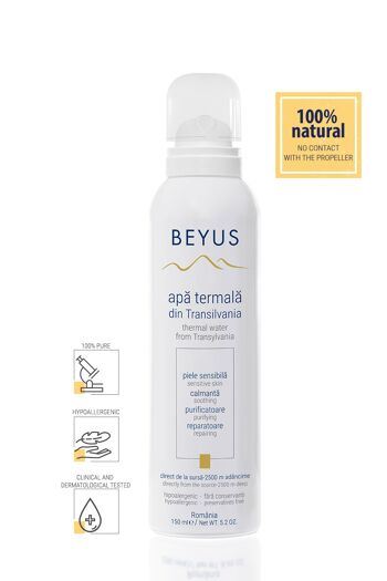 Spray d'eau thermale de source - soin peaux sensibles et à tendance acnéique - 150 ml 1