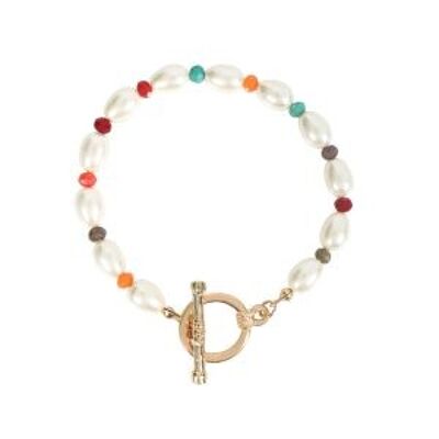 Marie - Bracelet perles colorées