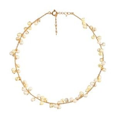 Julia - Pearl Charm Halskette