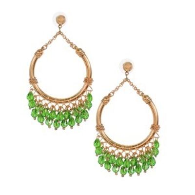 Sara - Hoop Earrings - Glamorou Beads Hoops
