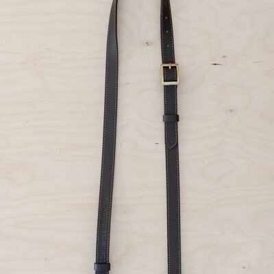 Leather Shoulder Strap - Brown Leather