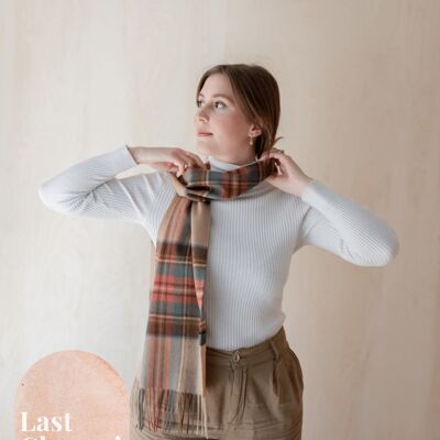 Cashmere Scarf in Stewart Dress Antique Tartan