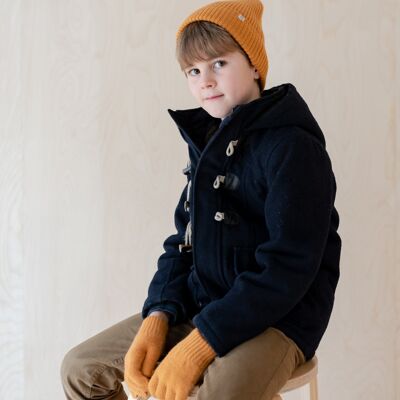 Cashmere & Merino Kids Gloves in Honeycomb