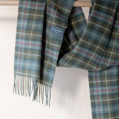 Lambswool Oversized Scarf in Mackenzie Weathered Tartan