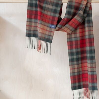 Lambswool Men's Scarf in Buchanan Autumn Tartan