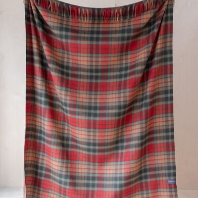 Lambswool Blanket in Buchanan Autumn Tartan