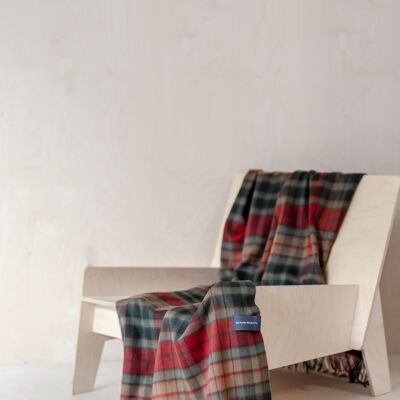 Lambswool Knee Blanket in Buchanan Autumn Tartan