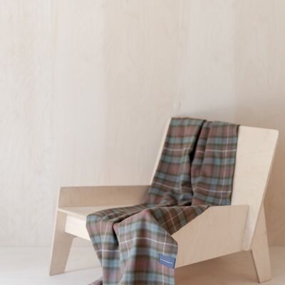 Lambswool Knee Blanket in Fraser Hunting Weathered Tartan